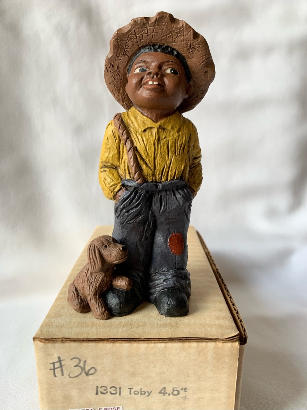 All God’s Children “Toby” numbered figurine; COA, original box